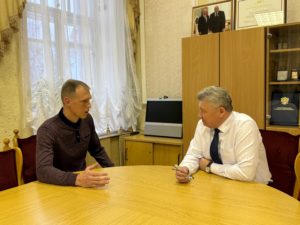 Алексей Анохин встретился с земляком, участником специальной военной операции Александром.