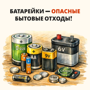 Сдай батарейку, спаси природу!